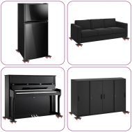 Мебелни колелца 4 бр. с повдигач, черни, 13,5x13,5x4,2 см, 300 кг