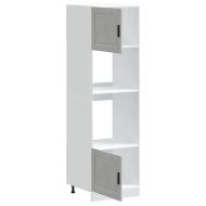 Шкафове за фурна 2 бр Porto, бетонно сив, инженерно дърво