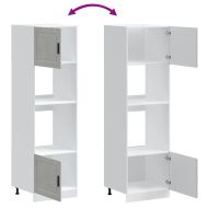 Шкафове за фурна 2 бр Porto, бетонно сив, инженерно дърво