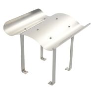 Шапка за комин, неръждаема стомана, 60 x 60 x 38 см