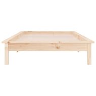 LED рамка за легло 75x190 см Small Single дърво масив