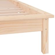 LED рамка за легло 75x190 см Small Single дърво масив