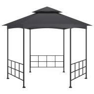 Беседка със странични стени, 3,1x2,7 м, антрацит