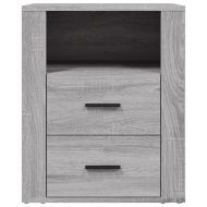 Нощно шкафче, сив сонома, 50x36x60 см, инженерно дърво