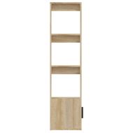 Сайдборд, дъб сонома, 80x30x119,5 см, инженерно дърво