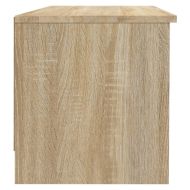 ТВ шкаф, бетонно сиво, 102x35,5x36,5 см, инженерно дърво