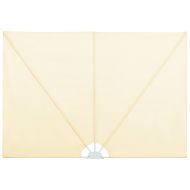 Сгъваема странична тента за тераса, кремава, 240x160 см