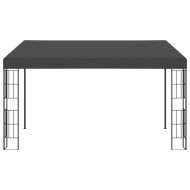 Шатра за стенен монтаж, 3x4 м, антрацит, текстил