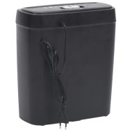 Шредер за хартия, 6 листа, Strip Cut, черен