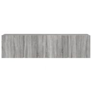 ТВ шкафове за стенен монтаж, 2 бр, сив сонома, 80x30x41 см