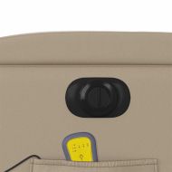 Електрически масажен реклайнер стол, капучино, изкуствена кожа