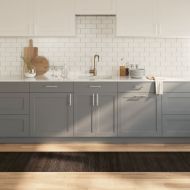 Килим, правоъгълен, тъмнокафяв, 60x300 см, бамбук