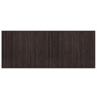 Килим, правоъгълен, тъмнокафяв, 80x200 см, бамбук