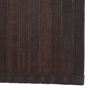 Килим, правоъгълен, тъмнокафяв, 80x200 см, бамбук