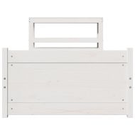 Рамка за легло с табла без матрак, бяла, 90x190 см