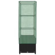 Повдигнато легло с оранжерия калъф, ратанов вид, 80x40x138 см