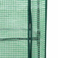 Повдигнато легло с оранжерия калъф, ратанов вид, 80x40x138 см