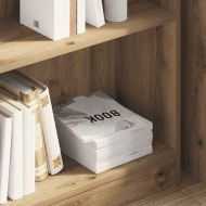 Библиотека, дъб артизан, 80x24x76 см, инженерно дърво