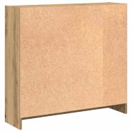 Библиотека, дъб артизан, 80x24x76 см, инженерно дърво