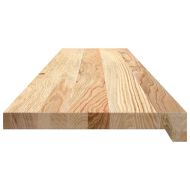 Стълбищни стъпала, 16 бр, 120x25x2 см, необработен масивен дъб