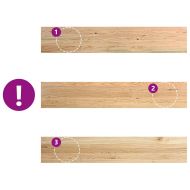 Прозоречни первази, 2 бр, 140x25x2 см, необработен масивен дъб