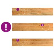 Прозоречни первази, 2 бр, светлокафяви, 80x15x2 см, дъб масив