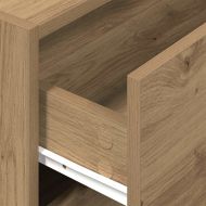 Шкаф с 2 чекмеджета дъб артизан 60x31x40 см инженерно дърво
