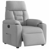 Електрически наклоняем стол, облачно сив, текстил