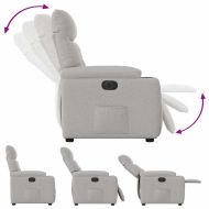 Електрически наклоняем стол, облачно сив, текстил