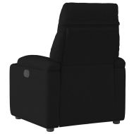 Електрически стол реклайнер, черен, текстил