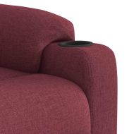Стол реклайнер, виненочервен, текстил