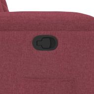 Стол реклайнер, виненочервен, текстил