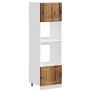 Шкафове за фурна 2 бр. "Lucca" Старо дърво Инженерно дърво