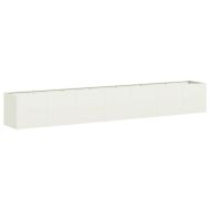 Кашпа, бяла, 280x40x40 см, студеновалцувана стомана