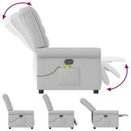 Масажен стол за лежанка Cloud Grey Fabric