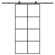 Плъзгаща се врата с обков 102,5x205 см ESG стъкло и алуминий