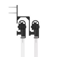 Комплект механизъм за плъзгаща врата, 152,5 см, стомана, черен