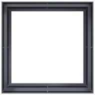 Кашпа, антрацит, 100x100x80 см, стомана