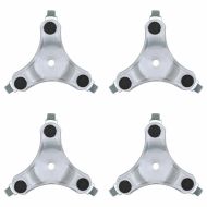 Мебелни колелца 4 бр. 16x14,5x5,5 см, стомана 180 кг