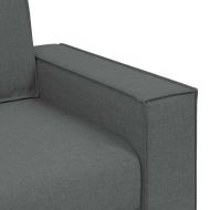 3-местен диван, тъмносив, 220x78x84 см, плат