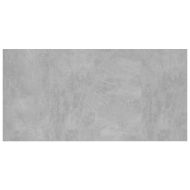 Горна табла за легло с шкафчета, бетонно сиво, инженерно дърво