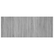 Горна табла за легло с шкафчета, сив сонома, инженерно дърво