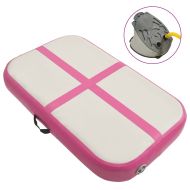 Надуваем дюшек за гимнастика с помпа, 60x100x10 см, PVC, розов