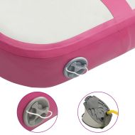 Надуваем дюшек за гимнастика с помпа, 60x100x10 см, PVC, розов