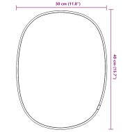 Стенно огледало злато 40x30 см