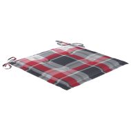 Стифиращи градински столове с възглавници 6 бр тик масив