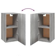 Комплект ТВ шкафове от 7 части, сив сонома, инженерно дърво