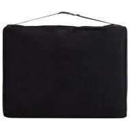 Сгъваема масажна кушетка, 3 зони, алуминий, виненолилава