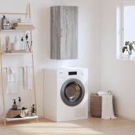 Стенен шкаф сив сонома 34,5x34x90 см