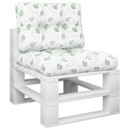 Палетни възглавници, 2 бр, на листа, текстил